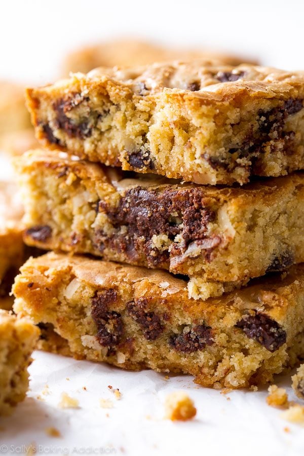 Why Dark Chocolate Coconut Blondies Are Your New Favorite